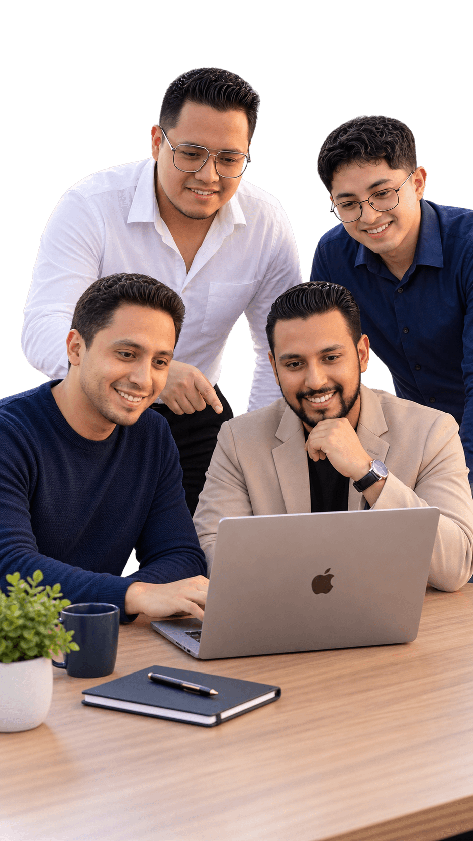 Equipo de recursos humanos colaborando